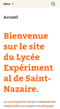 Mobile Screenshot of lycee-experimental.org